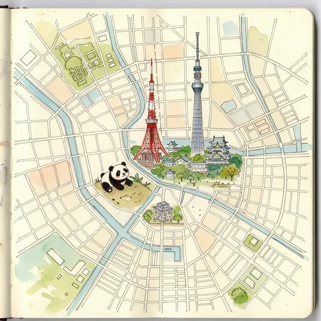 Sketchbook-style Maps