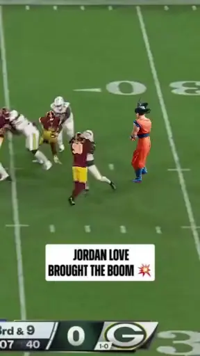 what a hit from Jordan 😳 #nfl #jordanlove @Green Bay Packers — meme template