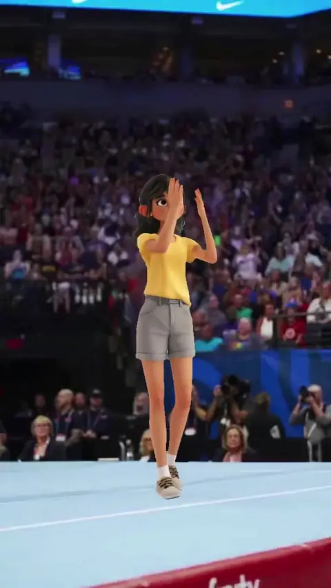 Simone Biles Floor Routine — meme template