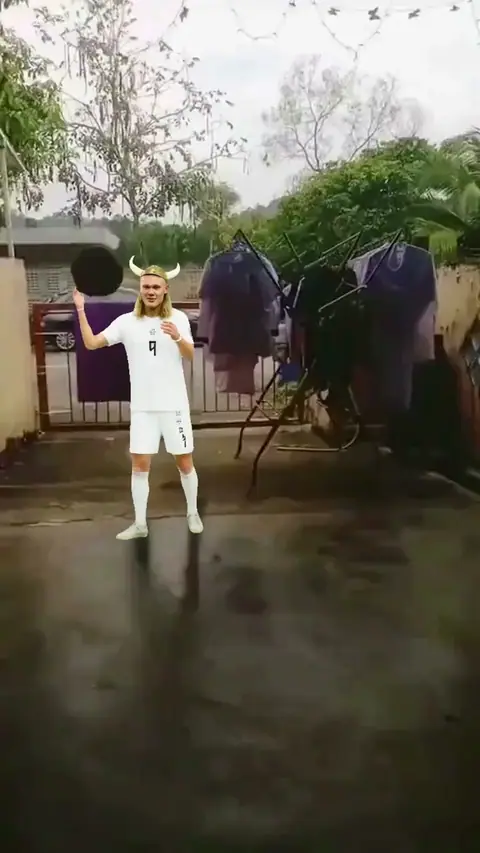 Haaland try football — meme template