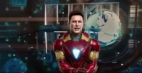 Tony Stark creating a new element — meme template