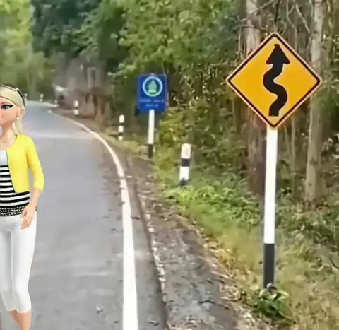 jelly road sign — meme template